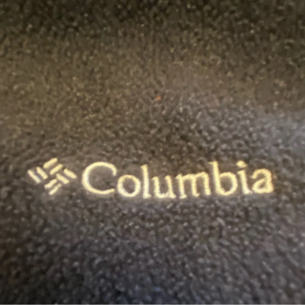Columbia Full Zip Black Fleece Jacket Size Medium